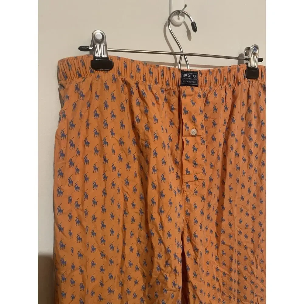 Polo‎ Ralph Lauren Mens Cotton Lounge Pants Szmedium Orange